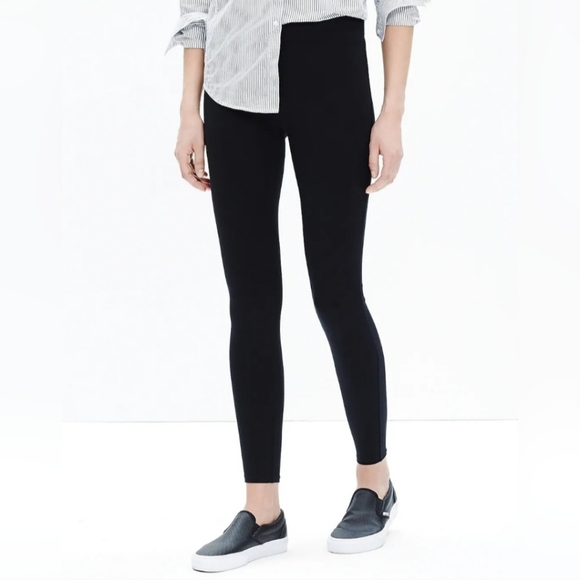 🌟3 For $15 SALE🌟 Madewell Black Knit Leggings - Picture 1 of 5
